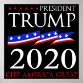 President Trump 2020 ポスター (正面)