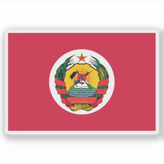 Presidential Flag of Mozambique (1983-1990) シール (正面)