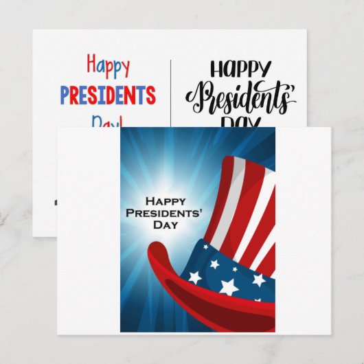 Presidents Day ポストカード (正面/裏面)