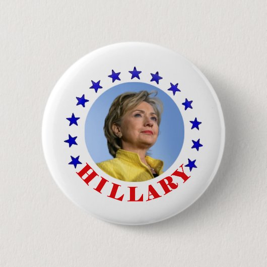 Presidenty 2016年のためのヒラリー・クリントン 缶バッジ (正面)