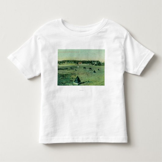 Presidioの閲兵場の眺め トドラーTシャツ (正面)