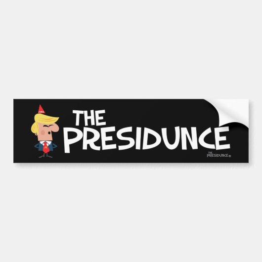 Presidunceの反切札のバンパーステッカー バンパーステッカー (正面)