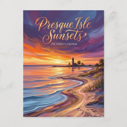 Presque Isle State Park Pennsylvania ポストカード (正面)