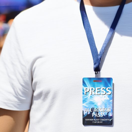 PRESS オールアクセスパス コンサートイベント バッジ
