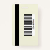 Press ID Card with Photo and QR Code Safe Access バッジ (裏面)