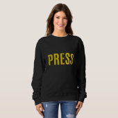 Press Shirt Journessor Reporter資格情報Zip スウェットシャツ (正面フル)