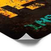 Press Start Insert Coin Arcade Pixel ポスター (角)