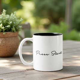 Press Start Retro Gaming ツートーンマグカップ