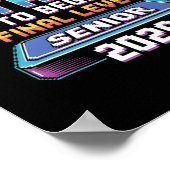 Press Start To Begin Final Level Senior 2026 Gamer ポスター (角)