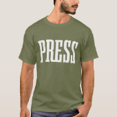 Press Two Sided Reporter Journo特派員 Tシャツ (正面)