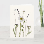 Pressed Flower Greeting Card  カード (正面)