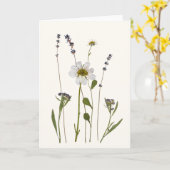 Pressed Flower Greeting Card  カード (黄色い花)