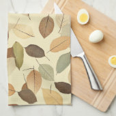 Pressed Leaf Harmony – Vintage Botanical (10) キッチンタオル (四つ折り)