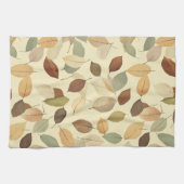 Pressed Leaf Harmony – Vintage Botanical (10) キッチンタオル (横)