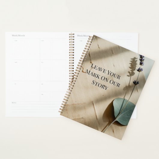 Pressed Rose Keepsake Guest Book | Heirloom Floral プランナー手帳 (ディスプレー)