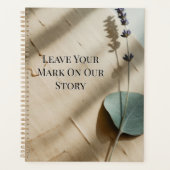 Pressed Rose Keepsake Guest Book | Heirloom Floral プランナー手帳 (正面)