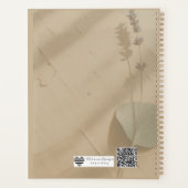 Pressed Rose Keepsake Guest Book | Heirloom Floral プランナー手帳 (裏面)