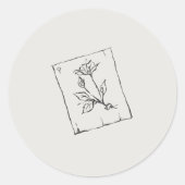 Pressed Rose- Regency Correspondence ラウンドシール (正面)