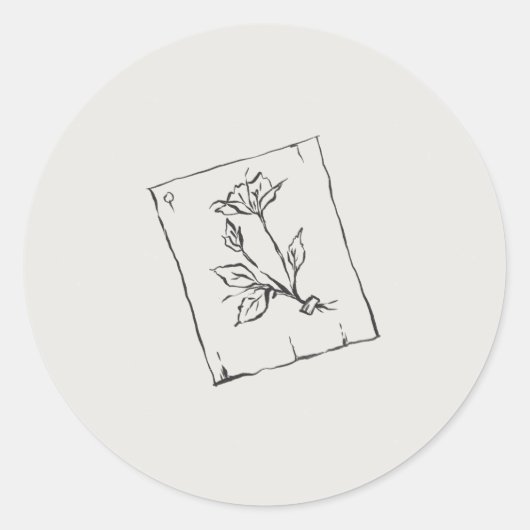 Pressed Rose- Regency Correspondence ラウンドシール (正面)