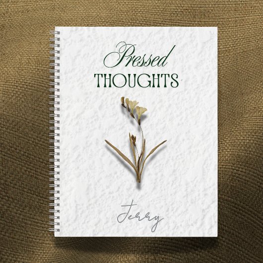 Pressed Thoughts – Poetcoreライティングジャーナル ノートブック