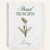 Pressed Thoughts – Poetcoreライティングジャーナル ノートブック (正面)