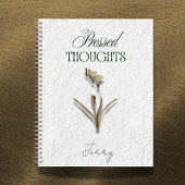 Pressed Thoughts – Poetcore Writing Journal ノートブック
