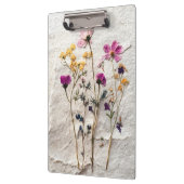Pressed Wildflower Botanical Art Clipboard クリップボード (左)