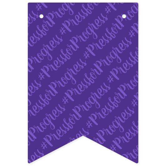 #PressforProgressのHashTag国際的なレディース日 バンティングフラッグ (第1の旗)