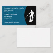 Pressure Cleaning Services Modern Business Cards 名刺 (正面/裏面)