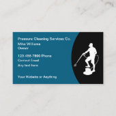Pressure Cleaning Services Modern Business Cards 名刺 (正面)