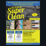 Pressure Power Washing  Flyer EDDM Template チラシ<br><div class="desc">Personalize and customize this eyecatching pressure washing (power washing) professional flyer template design to suit your business/company's needs. This pressure washing template displays images of before and after pressure washed surfaces. Add your logo for more effective branding. Customize the coupon offers on flyer to attract potential clients. Great for Every...</div>