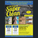 Pressure Power Washing  Flyer EDDM Template チラシ<br><div class="desc">Personalize and customize this eyecatching pressure washing (power washing) professional flyer template design to suit your business/company's needs. This pressure washing template displays images of before and after pressure washed surfaces. Add your logo for more effective branding. Customize the coupon offers on flyer to attract potential clients. Great for Every...</div>