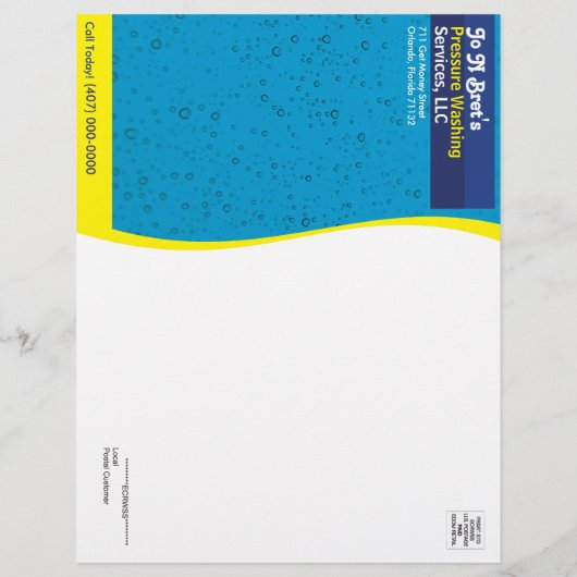 Pressure Power Washing  Flyer Template チラシ (裏面)