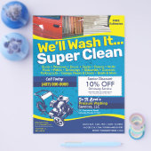 Pressure Power Washing  Flyer Template チラシ (シングル)