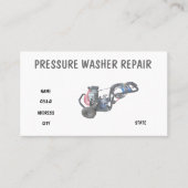 Pressure Washer Repair 名刺 (正面)