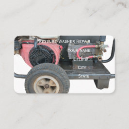 Pressure Washer Repair Business Card 名刺