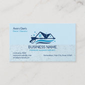 Pressure Washing Power Wash Cleaning Water Drops 名刺 (正面)