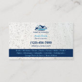 Pressure Washing Power Wash Water Drops 名刺 (裏面)