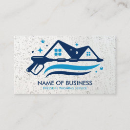 Pressure Washing Power Wash Water Drops 名刺