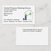 Pressure Washing Services Business Cards 名刺 (正面/裏面)