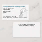 Pressure Washing Services Business Cards 名刺 (正面/裏面)