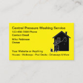 Pressure Washing Services Business Cards 名刺 (正面)