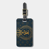 Prestige Ballpoint Pen – Royal Monogram "N" in Gol ラゲッジタグ (正面縦)