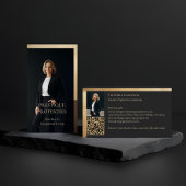 Prestige Luxury Realtor Law Firm Gold & Black Luxe 名刺