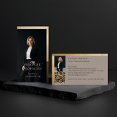 Prestige Luxury Realtor Law Firm Gold & Black Luxe 名刺