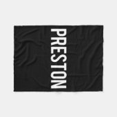 Preston - Cool New Funny Name Fan Gift Tee  フリースブランケット (正面(横))