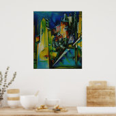 Preston Dickinson – 工場(修正済み) ポスター (キッチン)