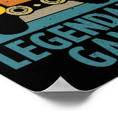 Preston Gift Name Personalized Funny Gaming Geek B ポスター (角)