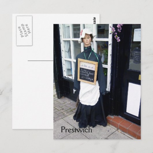 Prestwich Tea Maidはがき ポストカード (正面/裏面)