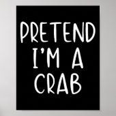 Pretend Crab Costume Halloween Lazy Easy  ポスター (正面)